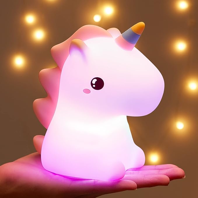 Rhino Baby Night Lamp - Touch Sensitive, Color Changing, Rechargable